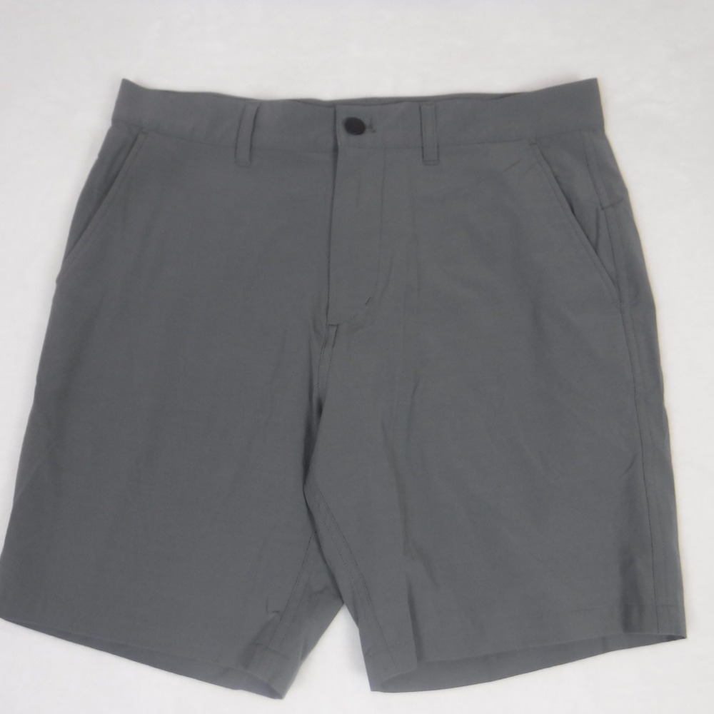 FREE FLY Men`s Gray Performance Stretch Shorts Size 30 Golf Casual
